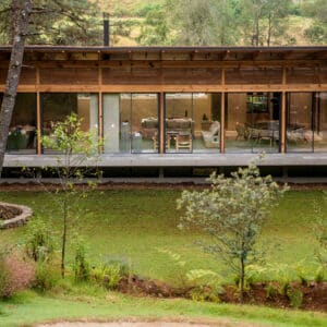 Exterior view of a modern house in Mexico