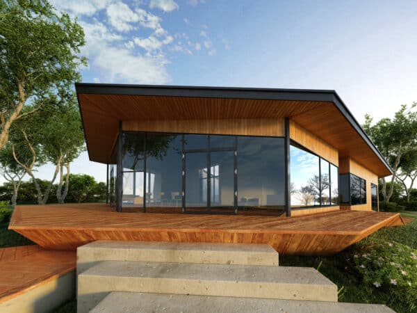 3D RENDER BUILDING EXTERIOR